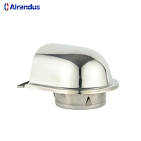 Design moderne OEM Capot mural en acier inoxydable étanche Rond Bull Nosed Return AC Exhaust Outlet pour HVAC