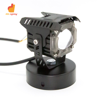 Projecteur de moto à double couleur 20W, clignotant, faisceau haut/bas, feu antibrouillard avec œil de démon, projecteurs LED automobiles