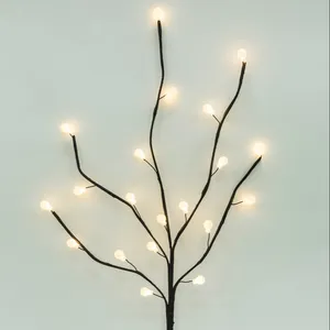 Newish 2023 LED Branch H45cm Balls Branch Light With 20 Warm LED Decorating Tree Luminous Scene Table