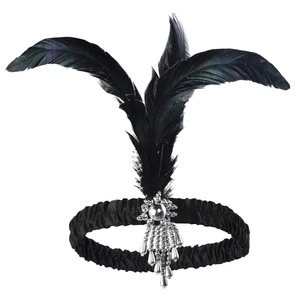 Coiffe scintillante en cristal pour femme, accessoires de scène pour clubs, chanteuses et danseuses de Samba, coiffe sexy de fête avec strass et plumes - Product Image 2