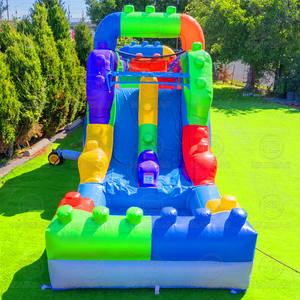 Toboggan gonflable de blocs de construction d'arrière-cour <span class=keywords><strong>avec</strong></span> la glissière extérieure de pullover d'explosion de toboggan d'escalade de parc de <span class=keywords><strong>piscine</strong></span> pour des enfants - Product Image 6