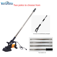 Machine de ponçage et de polissage de sols en béton humide/sec automatique à quatre têtes haute puissance portable TerraForce 2000W