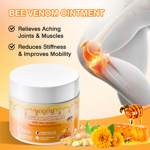 Crème de Soulagement Naturel des Douleurs Musculaires et Articulaires au Venin d'Abeille, Marque Privée OEM, 60g, pour Cou, Épaules, Genoux, Pieds – Vente en Gros - Product Image 2
