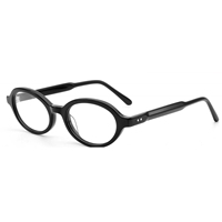 XB2171 Monture de lunettes rétro ovale en acétate unisexe surdimensionnée faite à la main pour lunettes de lecture et usage quotidien