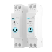 Disjoncteur intelligent WiFi 25A en cuivre 1P avec télécommande sans fil, protection contre les surintensités, capacité de coupure 6kA