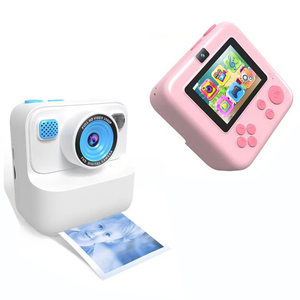 กล้องถ่ายรูปทันที AJB กล้องหน้า-หลังคู่ กล้องเซลฟี่สำหรับเด็ก วิดีโอ 720P ของขวัญ พกพาสะดวก กล้องดิจิตอลพิมพ์ภาพได้ ของเล่น - Product Image 1