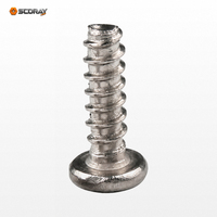 Vis autotaraudeuses à tête cylindrique Phillips en acier inoxydable 304, pointe plate, PB M1 M1.2 M1.4 M1.6 M1.8 M2 M2.5 M3 M3.5 M4 M5 2mm-10mm métriques