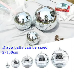 Custom <strong>Disco</strong> <strong>Balls</strong> Hanging Reflective Large Mirror <strong>Disco</strong> <strong>Ball</strong> For Home Party Festival Stage Decoration - Product Image 2