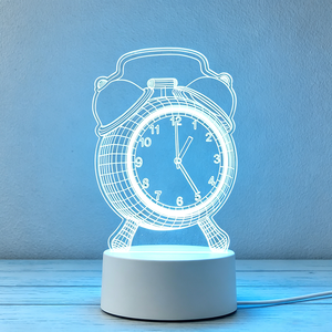 Lampada <span class=keywords><strong>da</strong></span> Tavolo LED Wireless, Luci Divertenti Personalizzate, Luce Notturna LED in Acrilico con Incisione <span class=keywords><strong>e</strong></span> Stampa UV, Cambio Colore, Alto CRI 90, per Camera <span class=keywords><strong>da</strong></span> Letto - Product Image 6