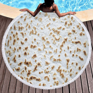 Nuevo diseño redondo 150cm pareo personalizar playa toalla redonda - Product Image 3