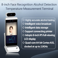 Sistema de Control de Asistencia con Alcoholímetro, Reconocimiento Facial, Terminal de Detección de Alcohol Previo al Trabajo para Conductores de Camiones, Compatible con Logotipo OEM/ODM