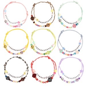 DIY Cat Collar Cartoon Colorful 3D Paw Letter Phone Number Necklace For Cats And <b>Dogs</b> Small Size Pet Accessories - Product Image 3