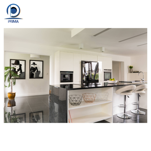 Armoire de cuisine Optima de style français, luxe léger, mélange d'huiles, <span class=keywords><strong>vert</strong></span> émeraude / gris clair jade, armoire sur mesure - Product Image 1