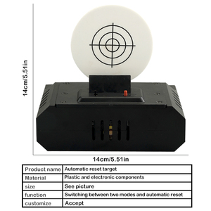 Objetivo de tiro electrónico compacto de 14x14cm con reinicio automático de modo dual para entrenamiento con pistolas de balines de <span class=keywords><strong>gel</strong></span> Nerf - Product Image 6