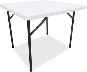 Factory Direct <strong>Sale</strong> 86cm Folding square <strong>Trestle</strong> <strong>Table</strong> Plastic Easy Carrying Stackable <strong>Table</strong> <strong>for</strong> Outdoor Uses - Product Image 1
