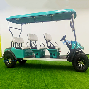 Carrito de Golf Eléctrico Verde de Alto Rendimiento, Buggy de 6 Plazas Todoterreno, Carro de Golf de Lujo para Turismo - Product Image 4