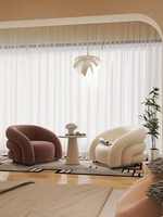 Fauteuil Pouf Moderne en Tissu Velours, Nouveau Design, Chaise d'Appoint Relaxante pour Salon et Ameublement Domestique