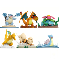 Kanto Starters Scene Figure Blind Box Set  Collectible Toy Anime Figure Ornaments PVC Action Figures Toys Mystery Box