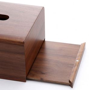Caja Dispensadora de Pañuelos Faciales Rectangular de Madera para Decoración de Baño o Cómoda - Product Image 6