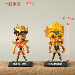 2รูปแบบ5ชิ้น/เซ็ตรูปปั้นรูปปั้นรูปปั้นทอง Saint <span class=keywords><strong>Seiya</strong></span> 2รูปแบบตุ๊กตาของเล่นอะนิเมะสำหรับเด็กรูปปั้น gachapon กล่องไข่ - Product Image 2