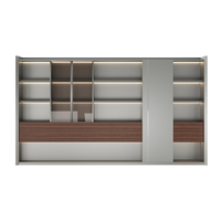 Meubles de bureau design en bois, bureau de direction moderne en forme de L, bureau de PDG, bureau de manager