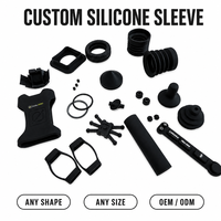 Coque de protection OEM/ODM personnalisée en silicone moulé de qualité alimentaire, anti-poussière, étanche, antidérapante et résistante à la chaleur (Noir) pour
