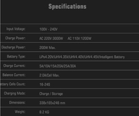 Chargeur d'équilibrage rapide UP3000w UP4000w 16S-24S 30A pour batteries au lithium 4.45v 4.35v pour batteries Lipo Batteries Lihv