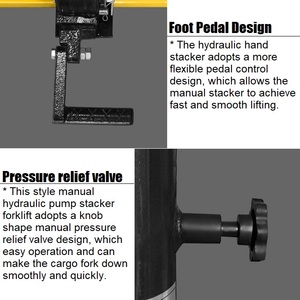 Xe nâng tay, xe nâng hàng bằng thép loại C, tải trọng 1000kg - 2000kg, có chức năng nâng thủy lực, nhận đặt hàng ODM - Product Image 4