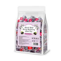 Thé au Ginseng et aux Baies de Goji en Vrac, Boîte de Thé Solide pour la Santé et l'Énergie, Nettoyant et Détoxifiant pour les Reins, Thé Noir