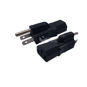 Adattatore di Alimentazione <span class=keywords><strong>Convertitore</strong></span> Spina <span class=keywords><strong>Americana</strong></span>, da NEMA 5-15 P Maschio a IEC 320 C13 Femmina - Product Image 1