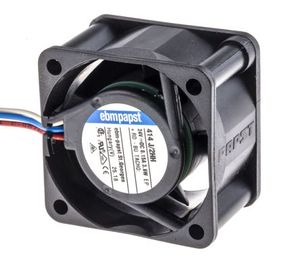 414J/2HH พัดลมแกน DC 40มม. 24VDC 23CFM ต่อนาที5W ลูกปืนคู่ระบบอัตโนมัติสำหรับอุตสาหกรรมพัดลมระบายความร้อนในตู้ - Product Image 1
