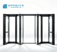 Porte pliante pour salon avec rail coulissant et porte pliante en verre aluminium, et systèmes de portes pliantes gain de place pour projets