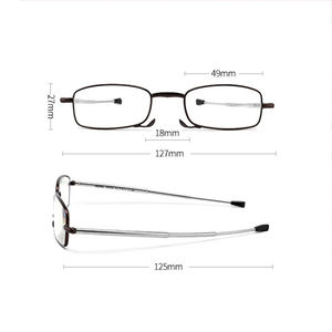 أزياء مخصصة الجملة المحمولة قابلة للطي نظارات للقراءة البصرية رجالي الأزرق حجب نظارات للقراءة - Product Image 6