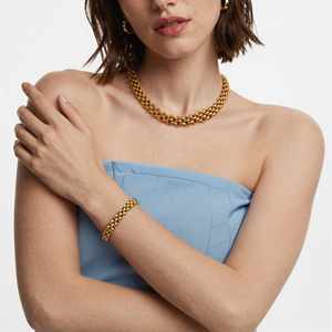 Parures de bijoux pour femmes, collier et boucles d'oreilles, coffret cadeau, plaqué or 18 carats, acier inoxydable, tendance pour les fêtes - Product Image 1