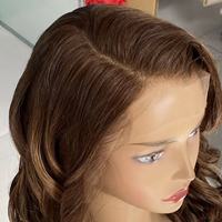 Peluca de Cabello Humano de Lujo 13*6 con Encaje HD, Ondulada, Color Ceniza, Cabello Virgen Chino con Cutícula Alineada, Venta Caliente 2026, para Mujeres Blancas, Venta al por Mayor