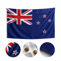 Fabricant de drapeaux, cadeaux promotionnels, bannière publicitaire, drapeaux personnalisés 3x5 pieds, activités d'entreprise, tous pays, Nouvelle-Zélande