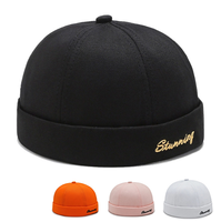 Chapeau de marin homme simple sans bord, style hipster urbain hip-hop, printemps et automne