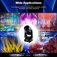 Système de projecteurs 300 RGBW DMX512 à double prisme superposés pour DJ, scène, stroboscope et projecteur