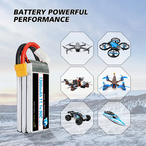 Batterie Lipo 3S 1300mAh 11.1V <span class=keywords><strong>90C</strong></span> avec prise XT60 |   Port de balance 4 broches pour drone FPV, voiture RC, hélicoptère, bateau 102535 103048 21700 - Product Image 3