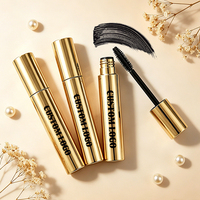 Mascara Volumisant 5D Or de Haute Qualité Personnalisable, Nouvelle Formule, Marque Privée, Imperméable, Cils Longs avec Sérum de Croissance