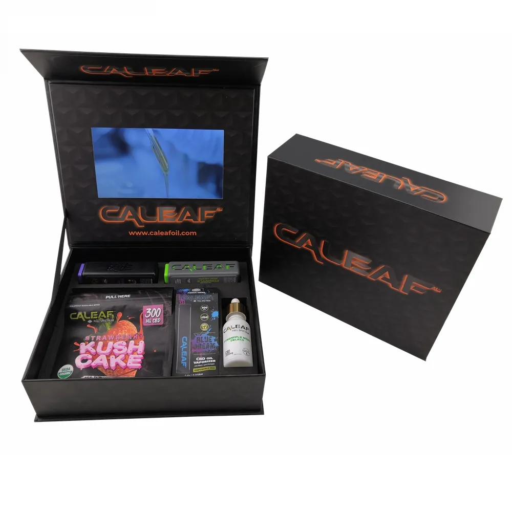 Hochwertige UV-Druck-LCD-Bildschirm Video box Video box Geschenk box mit Video-Player