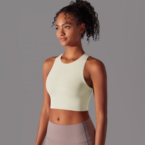Nouveau <span class=keywords><strong>soutien</strong></span>-<span class=keywords><strong>gorge</strong></span> <span class=keywords><strong>de</strong></span> sport pour femme, idéal pour l'entraînement, le fitness, le yoga et la <span class=keywords><strong>course</strong></span>, avec design ajouré et maintien intégré, style débardeur. - Product Image 1