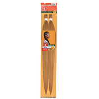 Lot de 58 pouces de cheveux à tresser pré-étirés, 150g, Yaki doux, pour tresses faciles, Box Braids, sans nœuds, fibre basse température