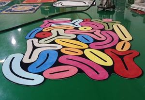 中国制造商现代墙到墙羊毛3D印花地毯酒店客厅定制设计区域地毯家居小吃 - Product Image 6