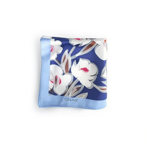 Foulard Quadrato Floreale 70x70cm in Seta Stampata, Accessorio Moda Donna - Product Image 2