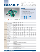 Nouvelle carte mère serveur/poste de travail Micro-ATX Advantech AIMB-588HL-0AB1, processeur Intel Core de 12e/13e/14e génération, I200S, DDR5, 192 Go de RAM max, SATA