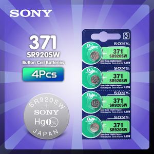 Bateri4cs สำหรับ <span class=keywords><strong>Sony</strong></span> 45mAh AG6 371 <span class=keywords><strong>SR920SW</strong></span> LR920 171 370 371 L921 LR69 SR920 SR69 1.55V กระดุมนาฬิกาเหรียญเงินออกไซด์ - Product Image 1