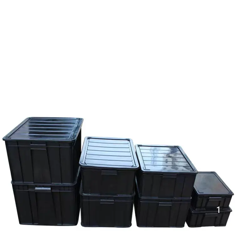 Conductive ESD Container Tray Pallet bin Anti static Circulation black anti-static Plastic Storage ESD Box