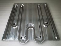 Plaque froide refroidie par liquide, refroidissement par eau, brasage sous vide en aluminium personnalisé