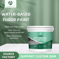 Meilleure Vente : Revêtement de Sol Époxy Autonivelant à Base d'Eau Ashile, Peinture Acrylique Résistante à la Chaleur pour Sol, Application au Pinceau, Intérieur/Extérieur